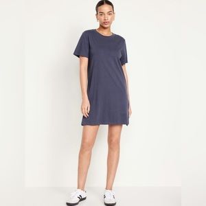 NWT | Old Navy Crew-Neck Mini T-Shirt Dress | Volcanic Glass